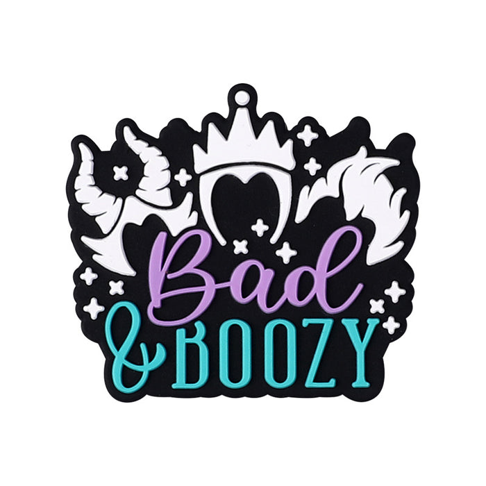 Wholesale 20pcs cartoon focus beads letter silicone beads diy bracelet necklace loose beads accessories tire silicone beads