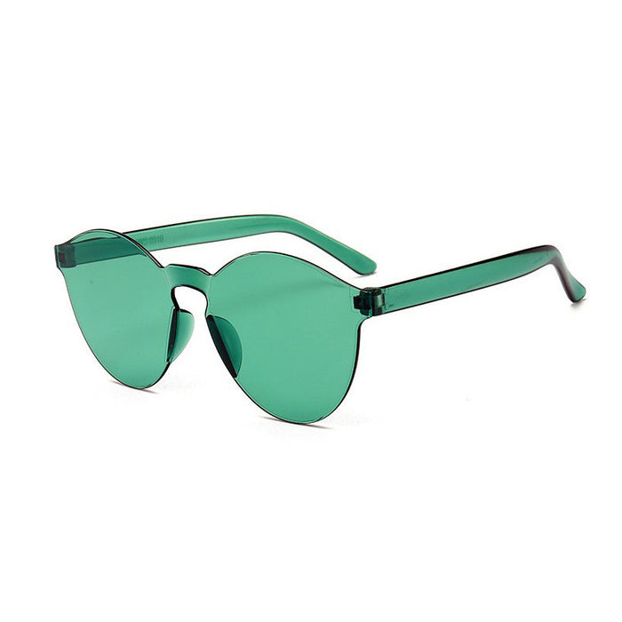 Wholesale Glasses Fashion Sunglasses Transparent Integrated Frameless Sunglasses