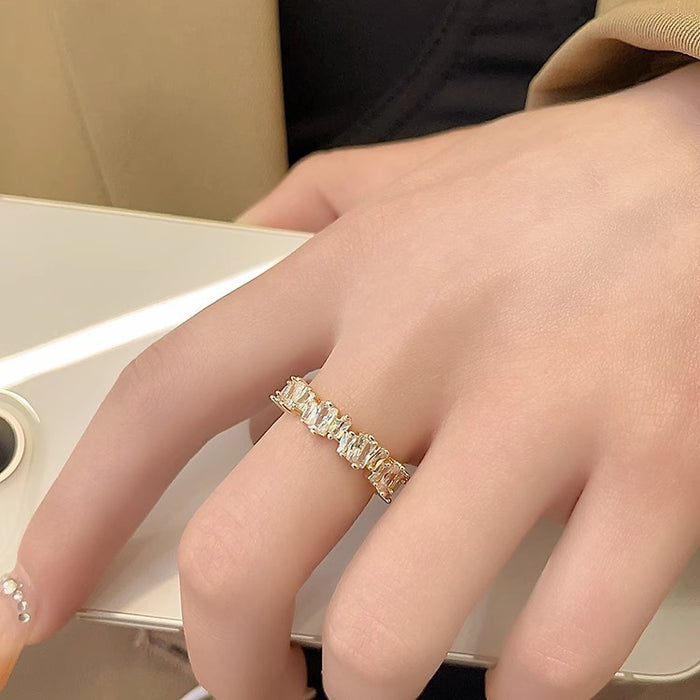 Wholesale Zircon Ring Women's Opening Adjustable Niche Advanced Sense Ring