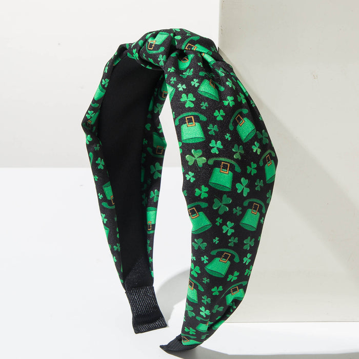 Wholesale Green series clover wide headband