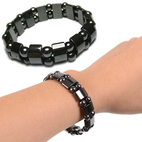 Wholesale Hematite Half Moon Bead Magnetic Bracelet JDC-BT-NHong017