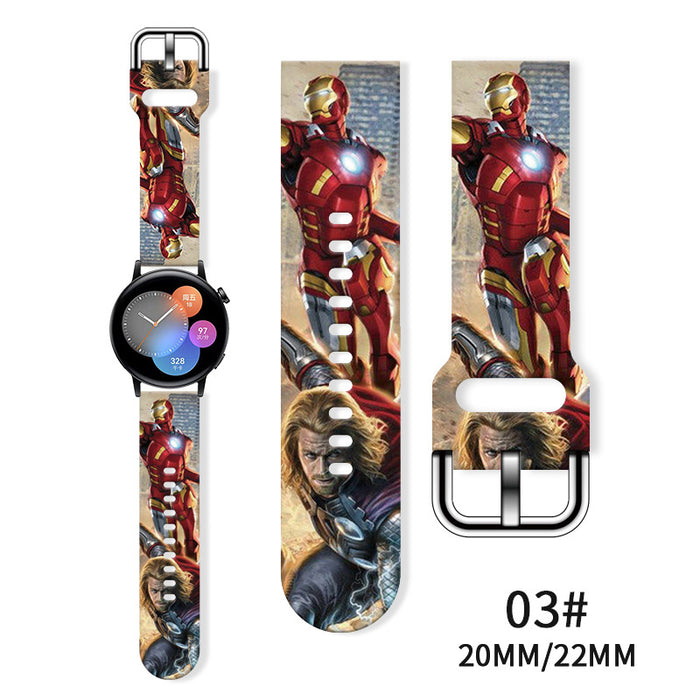 Wholesale Printed Tpu Watch Strap Wrist Strap JDC-WD-NuoQi077