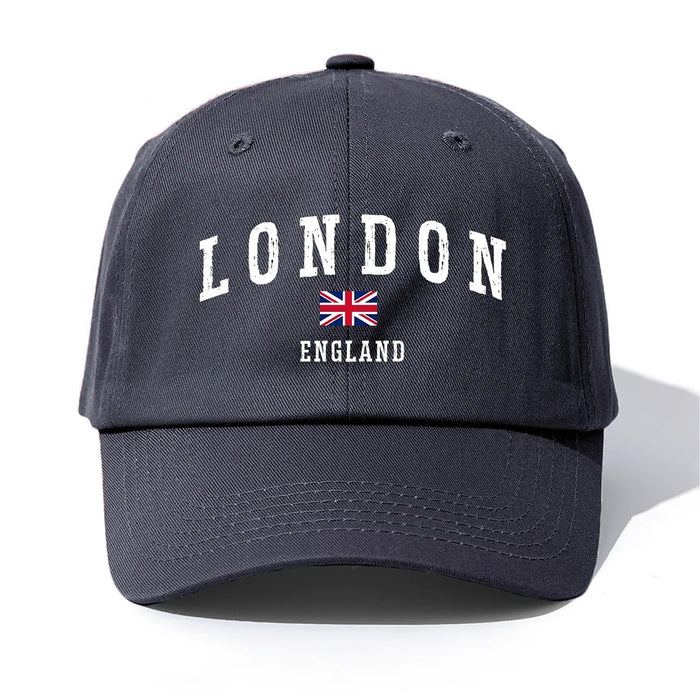 Wholesale Trendy London Flag Print Baseball Cap Adjustable Sun Protection Summer Hat