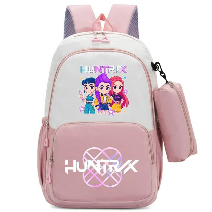 Wholesale Kpop Cartoon Print Two-Piece Backpack Set