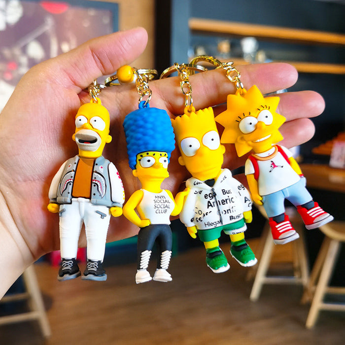 Wholesale Cartoon Doll 3D Rubber Keychain JDC-KC-Tingm077