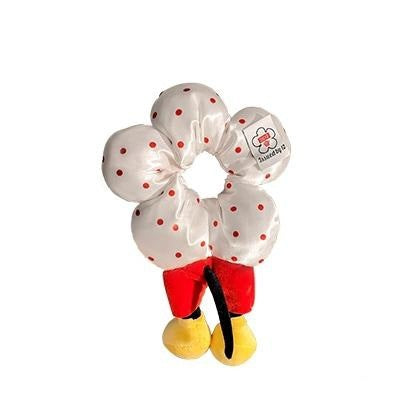Wholesale Cute red polka dot plush scrunchie hair scrunchies
