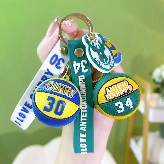 Wholesale Mini Basketball Keychains JDC-KC-YanG024