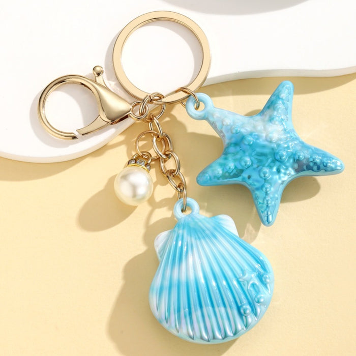 Wholesale Marine Life Watercolor-Style Keychain