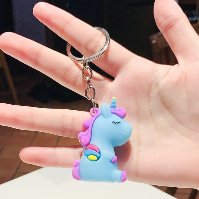Wholesale Creative Cute Cartoon Keychain Small Pendant Bag Pendant Couple Car Accessories Backpack Pendant