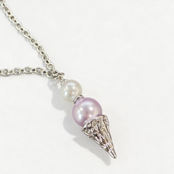 Wholesale Pearl Ice Cream Necklace Clavicle Chain plated 18K Gold Color Retention
