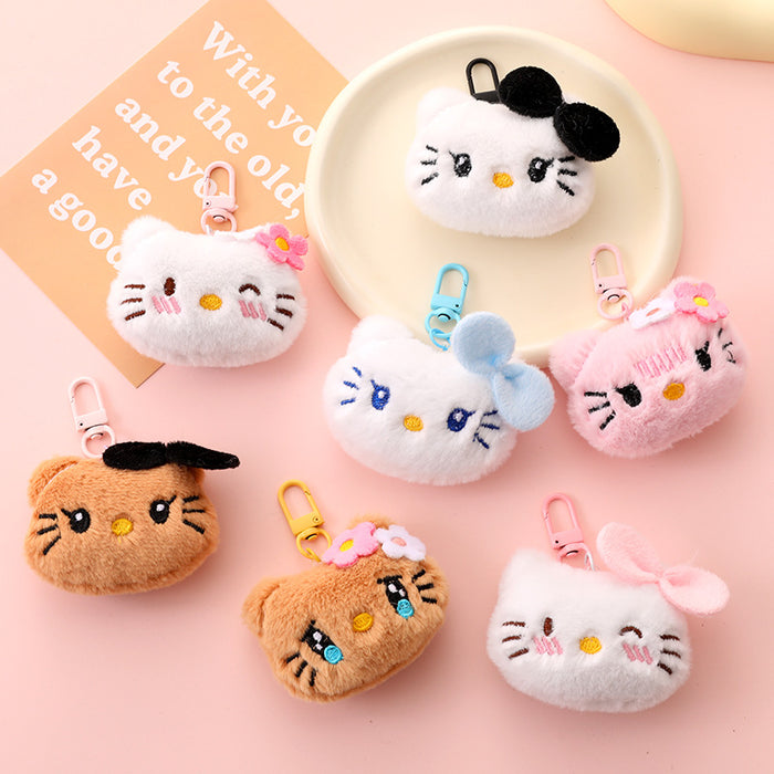 Wholesale Cute cartoon plush doll brooch keychain