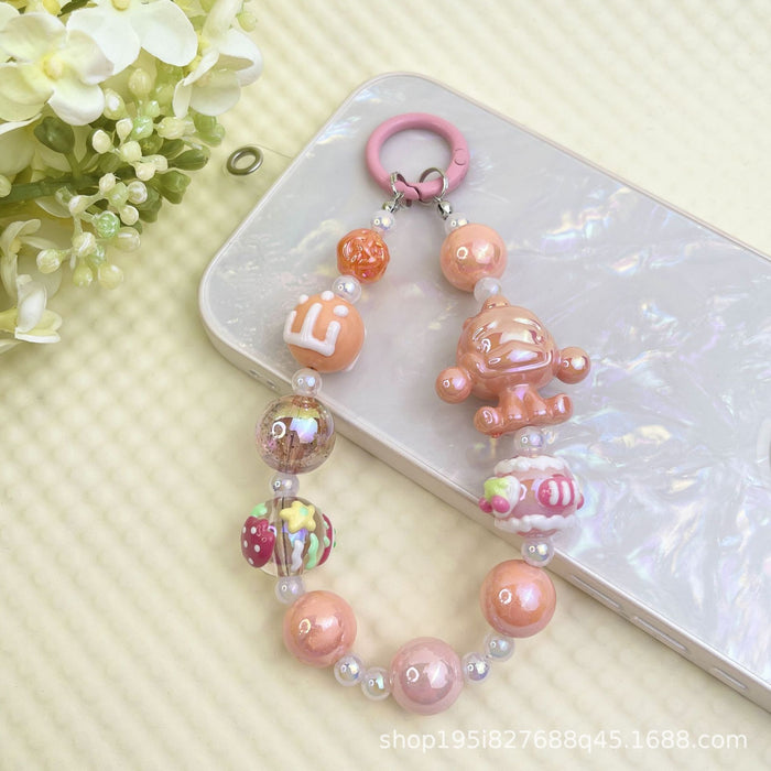 Wholesale Bracelet Decorative Pendant Mobile Phone Hanging Keychain Doll DIY Cute Bag Hanging Chain