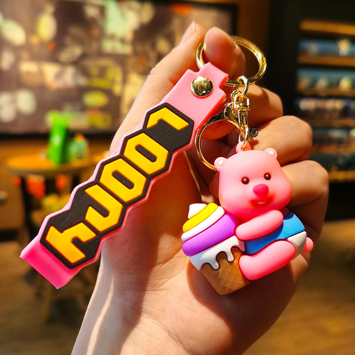 Wholesale Cartoon Doll Silicone Keychain JDC-KC-Tingm134