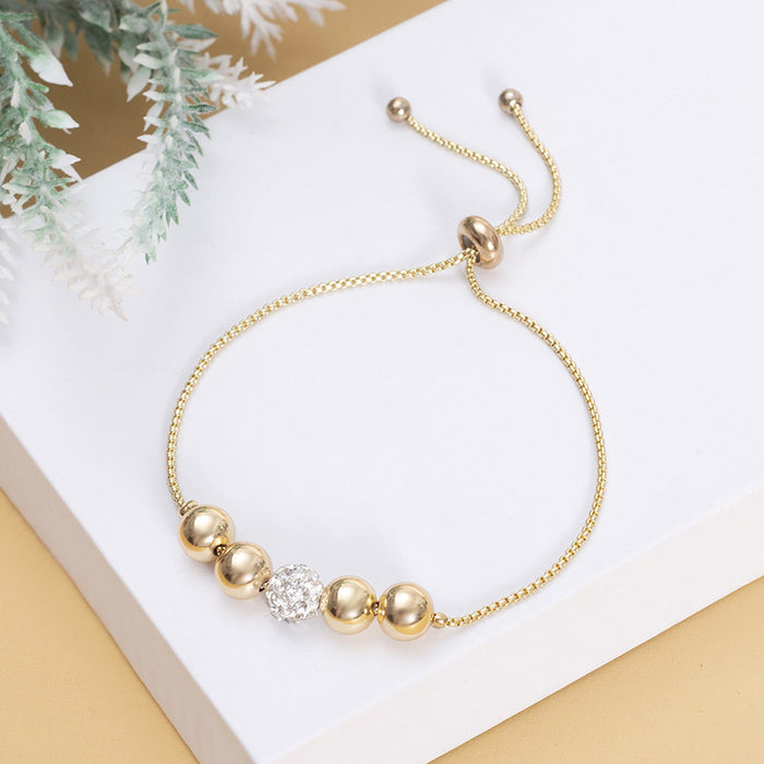 Wholesale Gold bracelet adjustable rhinestone hand