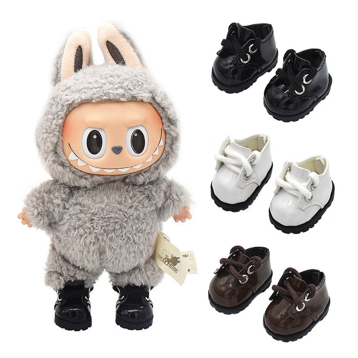 Wholesale Leather Shoes 8 Points Bjd Baby Shoes 10cm Cotton Doll Lina  Pendant Baby Clothes