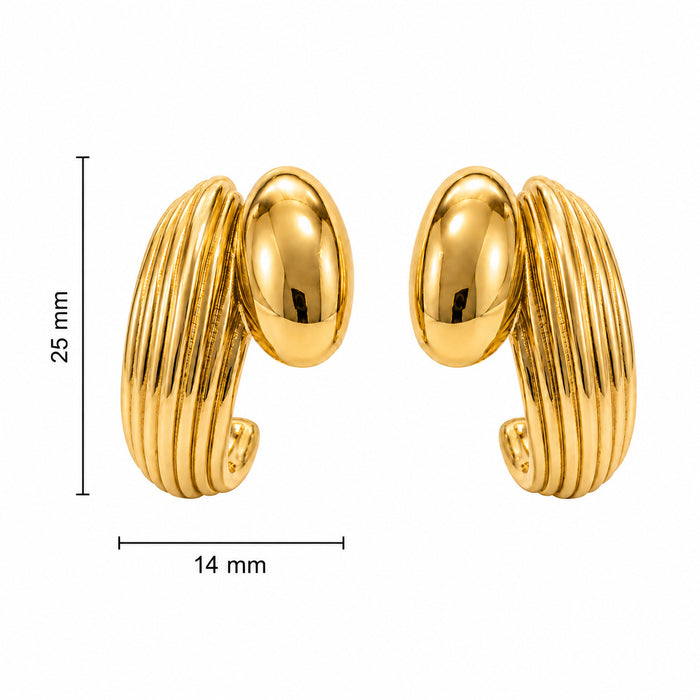 Wholesale stainless steel earrings,  unique design,  exquisite curved earrings,  factory wholesale.