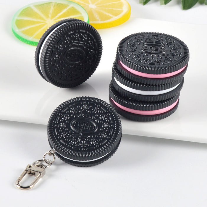 Wholesale Chocolate Cookie Simulation Food Keychain Trendy Fashion Decorative Bag Charm MOQ≥3