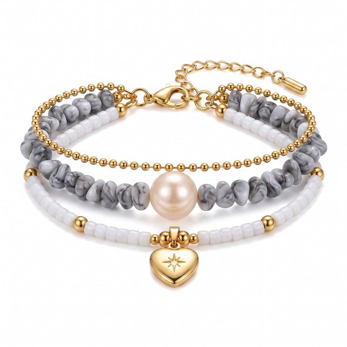 Wholesale Bohemian Imitation Turquoise Love Heart Women's Bracelet Jewelry