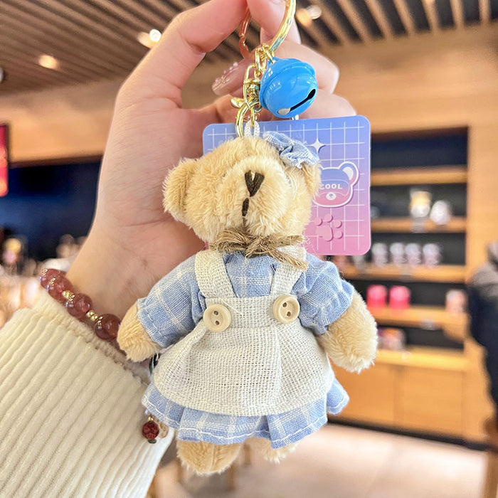 Wholesale  Plush Keychain Doll Bag Charm Cute Cartoon Keychain