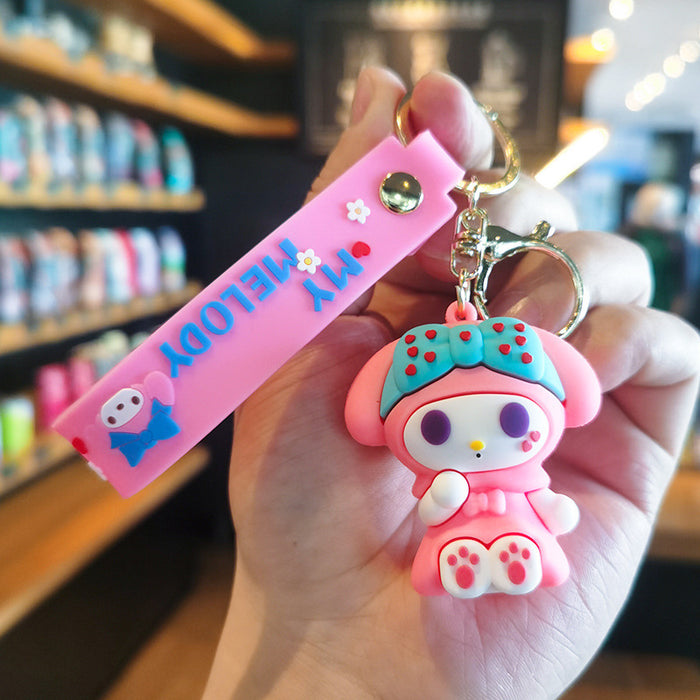 Wholesale Silicone Headband Keychain Charm Gift for Travel Souvenir Car Key Accessory