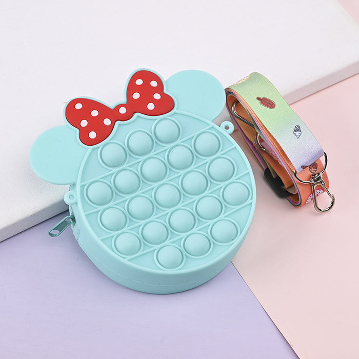 Wholesale Silicone Children' s Crossbody Storage Bag