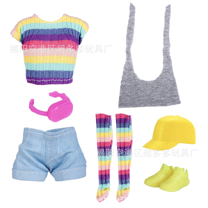 Wholesale 11 Inch 30cm Doll Running Dress Fashion Pants Socks