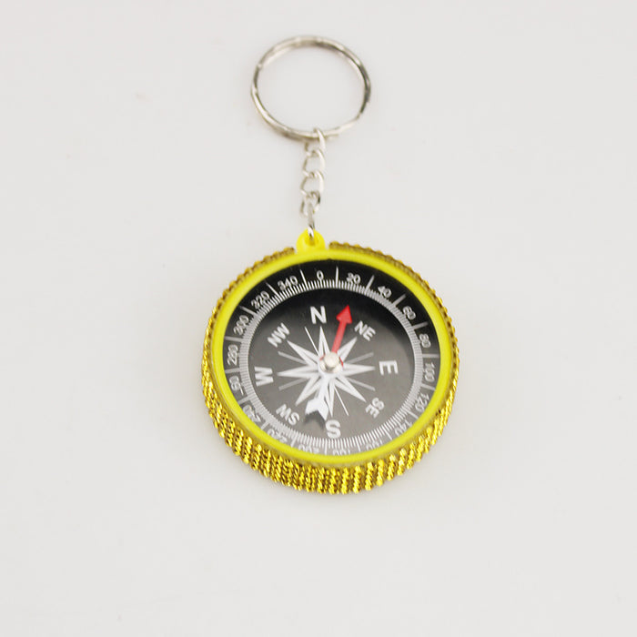 Wholesale Alloy Outdoor Compass Diamond Keychain JDC-KC-TouMS054