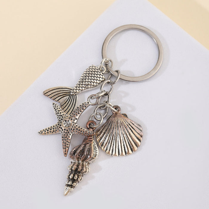 Wholesale Alloy Pendant Marine Life Keychain JDC-KC-RongRui074