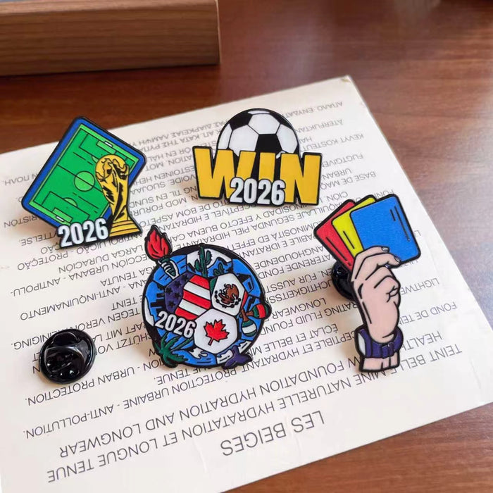 Wholesale Football Metal Badge Brooch