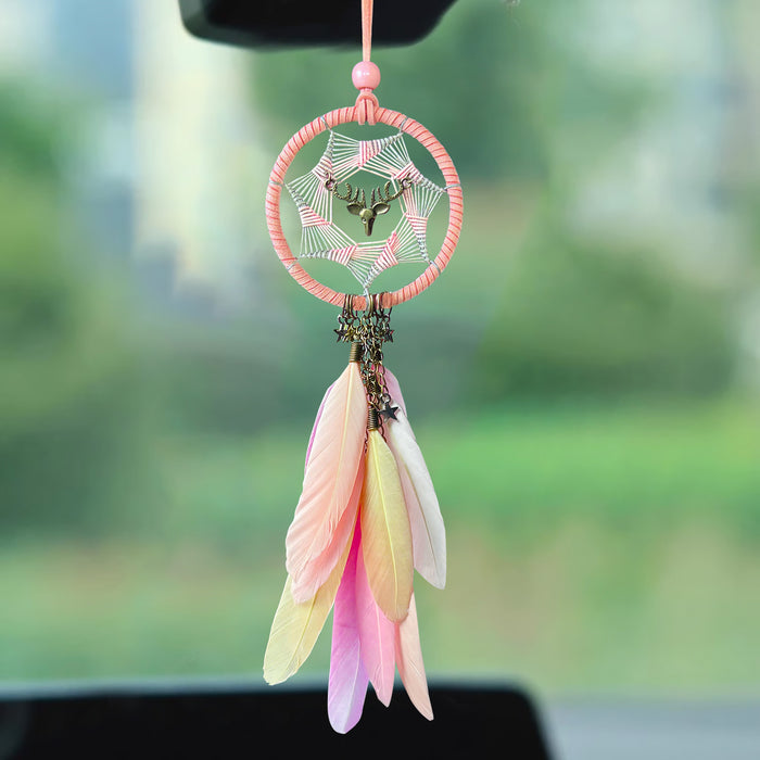 Wholesale Dreamcatcher Car Ornament Decorative Accessory Trendy Gift MOQ≥2