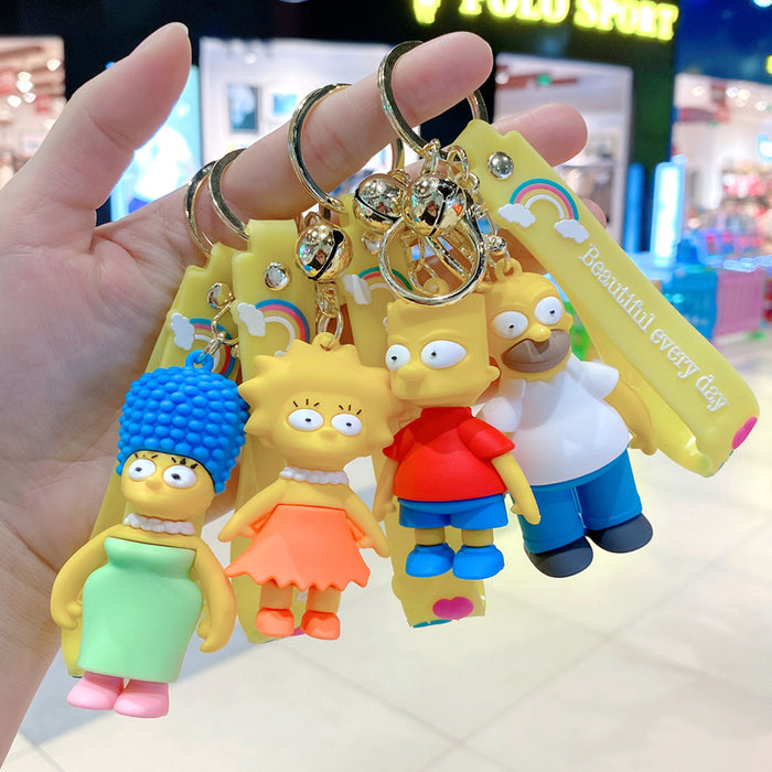 Wholesale Cartoon pvc Keychain Creative Car Keychain Cute Keychain