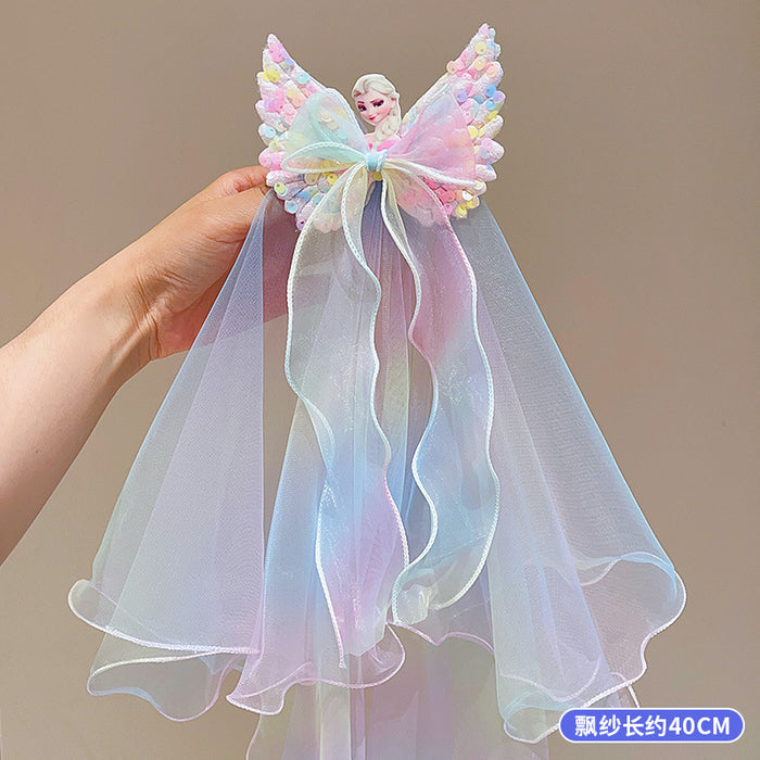 Wholesale Pawl Veil Snow Princess Crown Headwear Hairpin Baby Flower Hair Accessories Hairpin