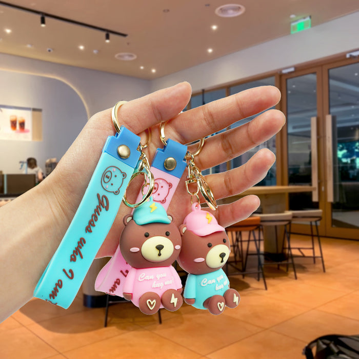 Wholesale Rubber Cartoon Doll Keychain JDC-KC-Yexiang017