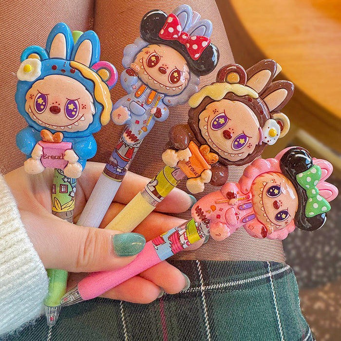 Wholesale Funny little rabbit presses neutral pen quick drying ballpoint pen