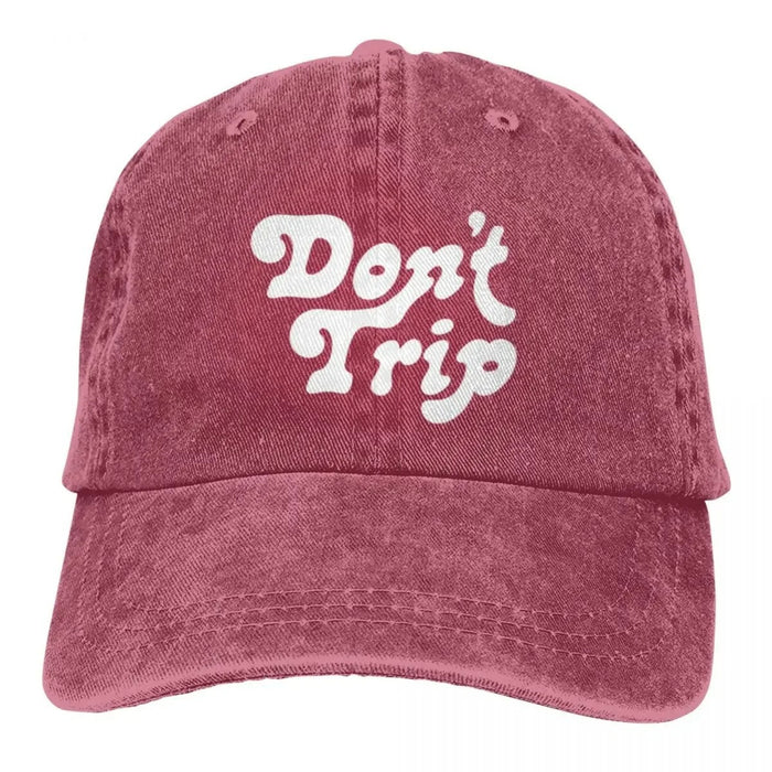 Wholesale Don T Trip Print Funny Baseball Cap Trendy Adjustable Sun Hat For Summer Casual Fashion Accessory Gift