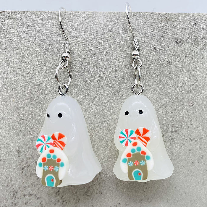 Wholesale  Earrings Ghost Pumpkin Corn Sugar Pendant Necklace  Christmas Jewelry