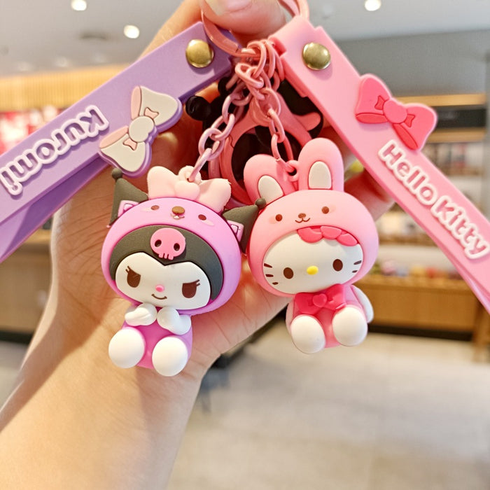 Wholesale Silicone Cartoon Doll Keychain JDC-KC-MingT157