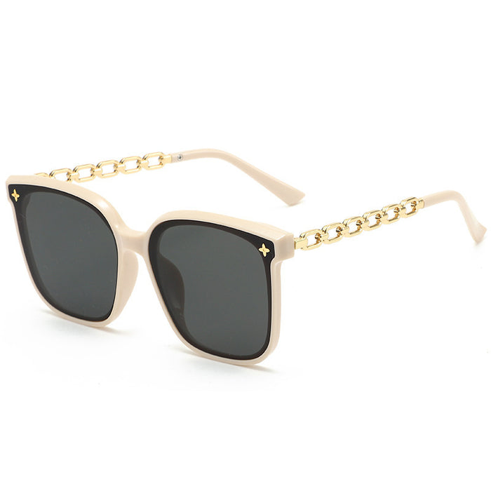Wholesale Sunglasses, women's high-end polarized sunscreen sunglasses, large frame, round face