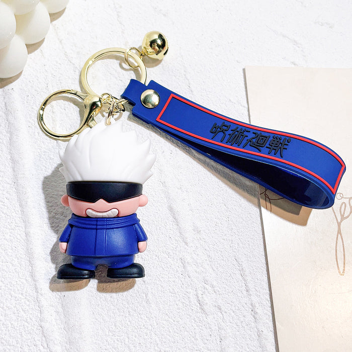 Wholesale Silicone Cartoon Doll Keychain JDC-KC-Qiwei013