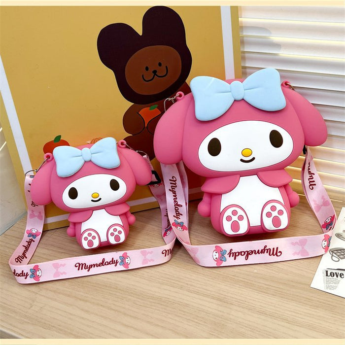 Wholesale Cute round bag, children's silicone crossbody bag, fashionable change bag
