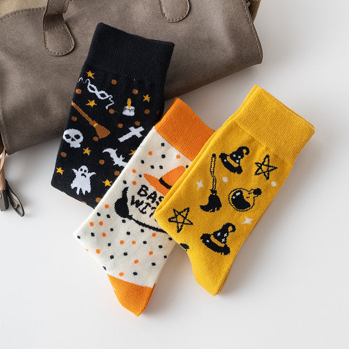 Wholesale Socks, long socks, trendy brand, street festival cartoon pattern, middle tube