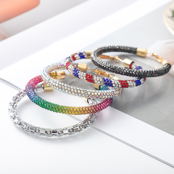 Wholesale Christmas Independence Day gradient color earrings for women,  gorgeous evening dress matching accessories