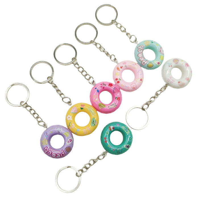 Wholesale Resin Swimming Ring Keychain JDC-KC-TYS010