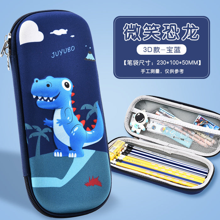 Wholesale New 3D Stereo Stationery Box for Primary School Students Cartoon Eva Pencil Case