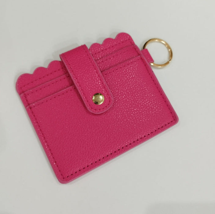 Wholesale PU Leather Card Holder Keychain JDC-KC-JinHan001