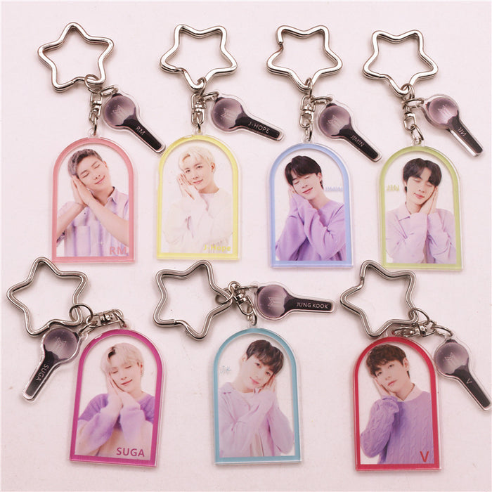 Wholesale Creative KPOP Acrylic Keychain JDC-KC-SuBo004