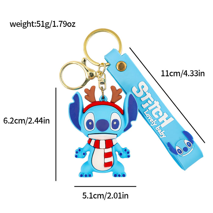 Wholesale Christmas Cartoon-themed cute f designs keychains