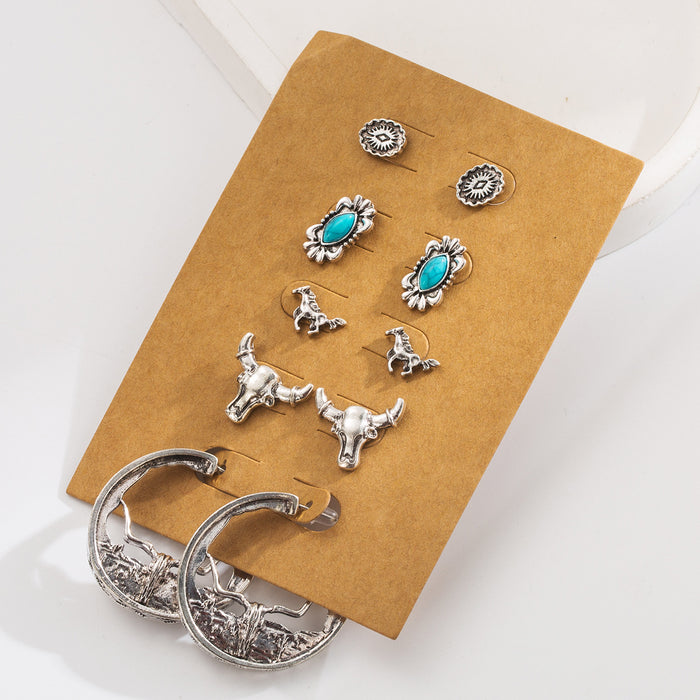 Wholesale Flower shoes boots arrow bull head accessories earrings