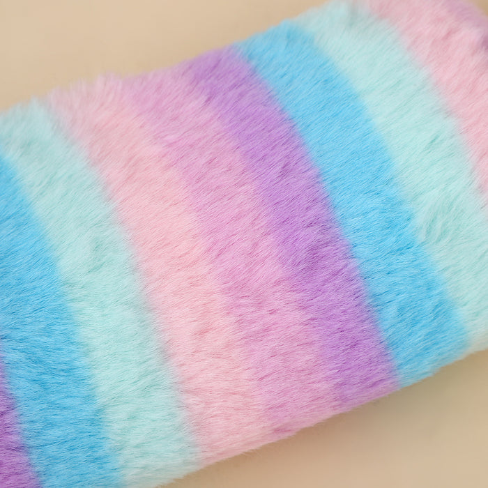 Wholesale Creative Gradient Plush Octagonal Pencil Case