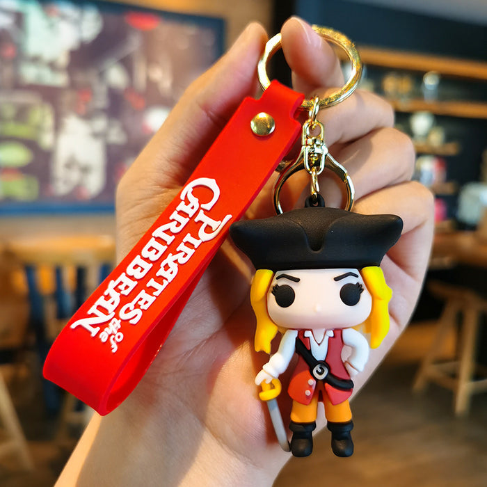 Wholesale Cartoon Doll 3D Rubber Keychain JDC-KC-Tingm055